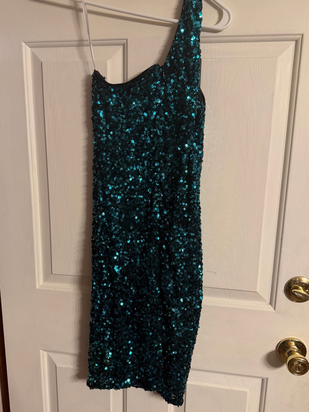 Lulu's One-Shoulder Sequin Dress Size S